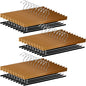 Chunful 30 Pack Wooden Velvet Pants Hangers - 16 Inch Non Slip Wood Pants Hangers with 360 Degree Swivel Hook Heavy Duty Space Saving for Jeans, Shorts & Dresses (Brown)