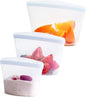 Stasher Silicone Reusable Storage Bags, 3-Pack Bowls, Reusable Freezer Bags, Microwave, Dishwasher, Oven Safe, Sous Vide, Premium Lunch Containers, Eco Friendly, Food Storage Bag, Snack Bag, Clear | Reusable Food Bags