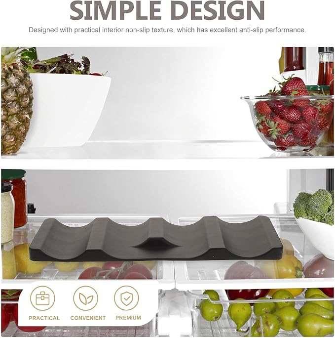 Silicone Can Mat Refrigerator Organizer: Beverage Refrigerator Wine Stacking Mat Foldable Silicone Wine Stacker Bottle Can Stacker Can Holder Rack for Refrigerator Pantry Countertop Cabinets