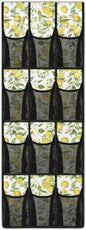 Lemon Pattern Shoe Organizer Door Hanger,Shoes Hanger Storage Organizer Bag Storage for Small Spaces,Hanging Shoe Storage