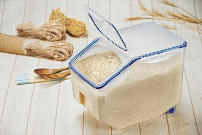 Lock & Lock Bulk Storage Bins Food Storage Container with Wheels (50.72-Cup)