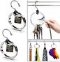 Rolly Hanger® Closet Space Saver – Premium Rotating Aluminum Organizer for Belts, Ties, Hats & Handbags – Heavy Duty 360° Swivel – Declutter & Maximize Storage (2 Pack)