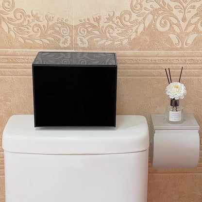 Tampon Holder for Bathroom, Tampons and Pads Container Box, Women Period Storage Holder, Black