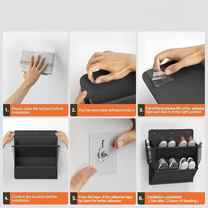 Space-Saving Adhesive Shoe For Campers Closets – Door Storage With Reinforced Frame Over The Door Shoe Organizers Bag