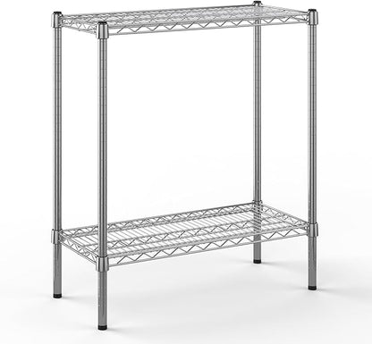 14" Deep x 30" Wide x 34" Height Wire Shelving Kit | 2-Tier | NSF Commercial Storage Rack Unit