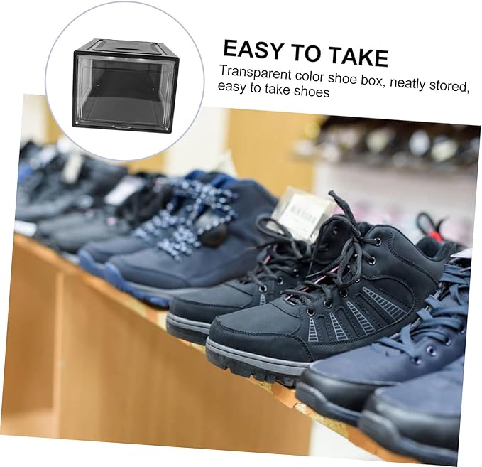 Practical Shoe Storage Box Sneaker Boxes Stackable Organizers for Shoes Home Cabinet