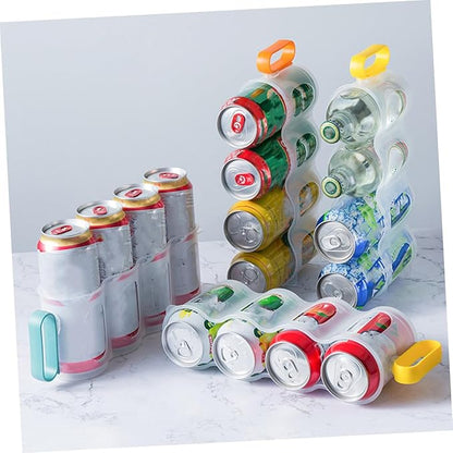 3pcs Drink Can Organizer Versatile Fridge Storage Holders for Beer Soda and Kitchen Cans Design for Easy Organization Kitchen Bar Office Spaces