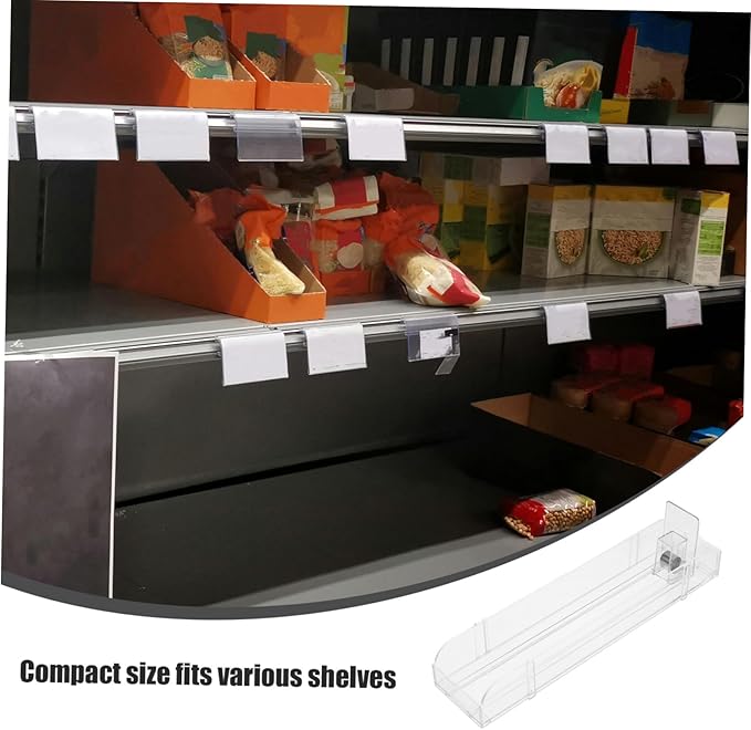 PRETYZOOM Retail Display Pushers Supermarket Shelves Beverage Organizer Soda Can Dispenser for Fridge