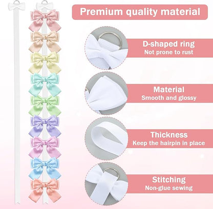 Mabor 3Pcs Hair Bow Holder, Hairbow Organizer Hanger for Girls Hair Bows, Ribbon Hairpin Organizer Storage for Women, Wall Hanging Alligator Clip Accessories