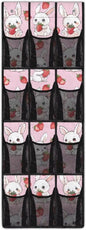 Pink Over The Door Shoe Organizer 12 Pockets Wall Hanging Storage for Closet Cute Bunny Back Door Storage Organizer for Living Room Easy to Install Shoe Holder Hanger