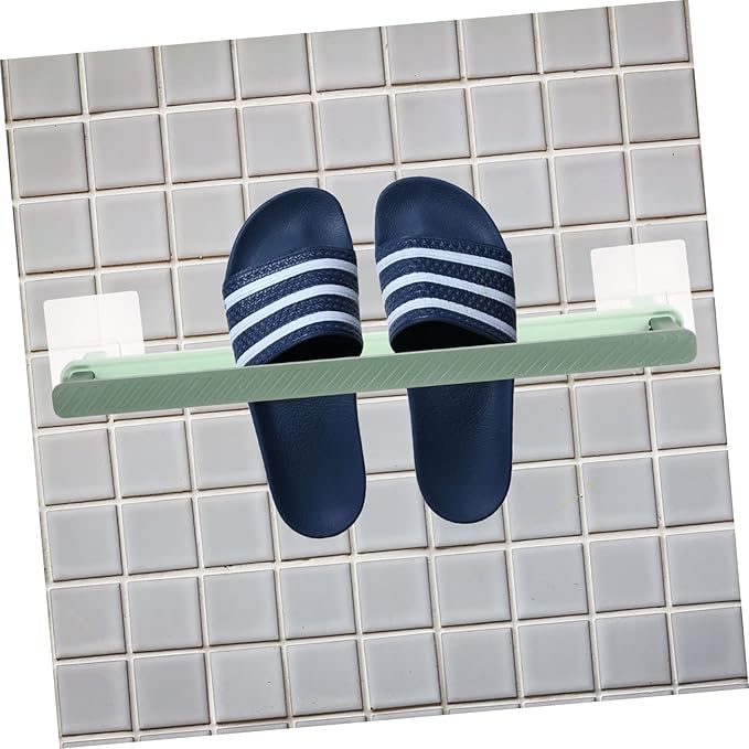 Amosfun Wall-mounted Telescopic Shoe Rack Bathroom Slipper Holder Sturdy Space-saving Design for Easy Installation and Organization Your Home