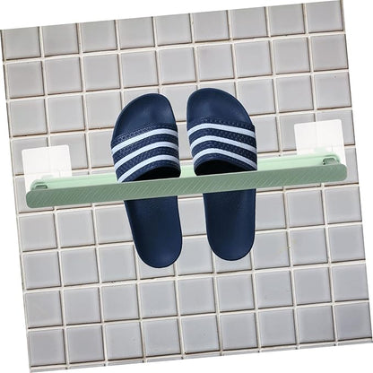 Amosfun Wall-mounted Telescopic Shoe Rack Bathroom Slipper Holder Sturdy Space-saving Design for Easy Installation and Organization Your Home