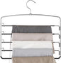 Supforce 3 Pack Pants Hangers, Space-Saving Hangers for Pants with Multi-Tier Design, Trouser Hangers for Jeans and Slacks, Closet Pants Organizer for Neat Storage