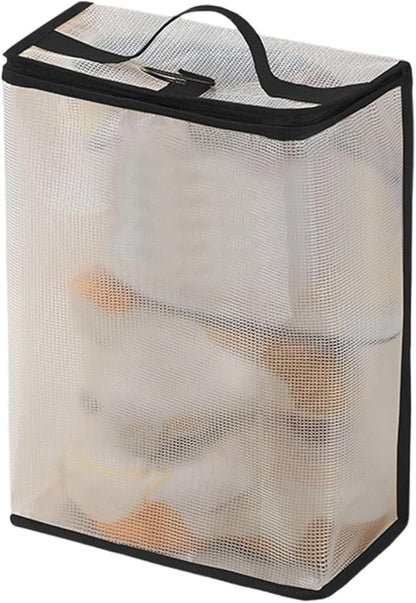 PVC Shoe Organizers for Travel with Meshes Design to Odors Ideal for Suitcases Backpacks and Home Closet Storage Hanging Shoe Organizers