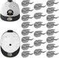 Niunuerga 22 Pack Adhesive Hat Hooks for Wall, Super Strong Hat Rack for Baseball Caps, Hat Organizer Display for Home Decor, Hat Hangers Holder for Wall, Door, Closet, No Drilling (Gray)