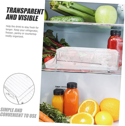 Double Layer Can Dispenser Refrigerator Drink Rack Soda Can Storage Bin