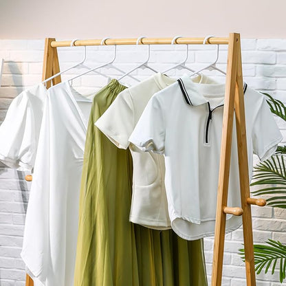 Jetec 120 Pcs Plastic Clothes Hangers Bulk Heavy Duty Hangers with Hooks Durable, Space Saving Thick Closet Hangers Coat Hanger for Clothing Adult Shirts Pants Dresses(White)