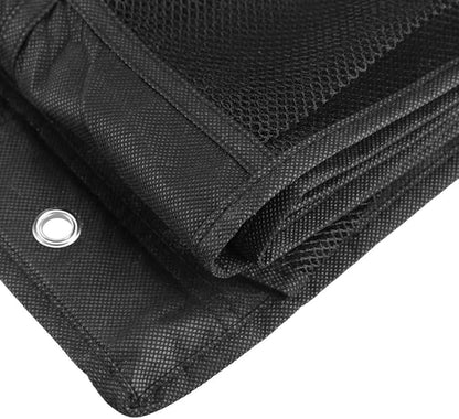 24 - Pockets Non - Woven Hanging Shoe Storage Bag, Over The Door Organizer, Large Capacity Wall Mount Shoe Rack with Metal Hooks for Home Closet Entryway