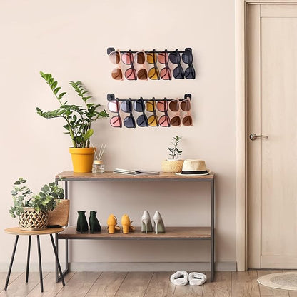 Hat Rack for Wall 24 Baseball Caps Modern Metal Hat Organizer with 24 Clips Hat Holder Wall-Mounted Storage Display for Closet Bedroom Entryway Laundry 2 Pack