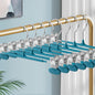 Clothes Pants Hangers with Wide Clips 10 Pack,Non-Slip Adjustable Skirt Hanger for Women,Space-Saving Heavy Duty Men Hangers for Pants,Trousers,Jeans,Shorts 12Inch Blue
