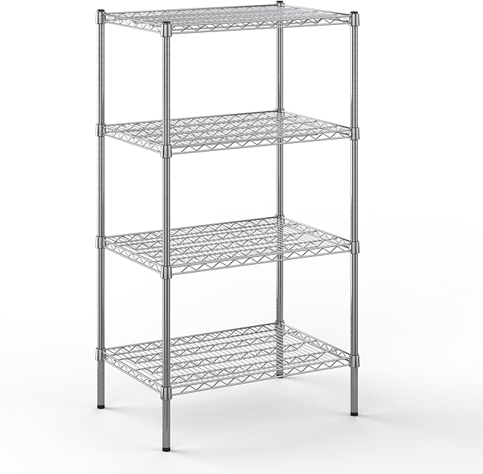 21" Deep x 30" Wide x 54" Height Wire Shelving Kit | 4-Tier | NSF Commercial Storage Rack Unit
