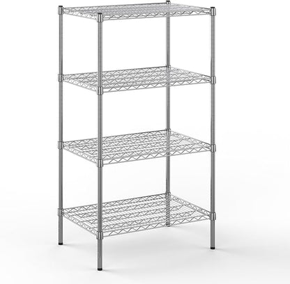 21" Deep x 30" Wide x 54" Height Wire Shelving Kit | 4-Tier | NSF Commercial Storage Rack Unit