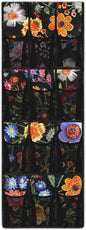 Floral Over The Door Organizer, Pantry Organizers and Storage with 12 Mesh Pockets, Heavy Duty Large Capacity Stuffed Animal Storage