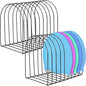 2 Pcs Beanie Holder Organizer, Metal Beanie Hat Display Stand, Knitted Hat Storage Rack Display Stand, Metal Cap Holder for Winter Cap Display, Suitable for Entrance, Bedroom, Office and Other Places