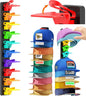 AXU 2 Pack Hat Organizer for Baseball Caps, Hat Rack for Wall (Rainbow)