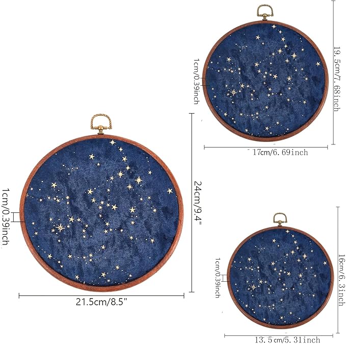 3-Pack Corduroy Pin Display Board - Vintage Style, Enamel Pin & Brooch Collection Holder, Velvet-Lined, Ideal for Earrings, Necklaces & Jewelry Storage Case (Blue)