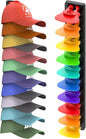 Hat Organizer for Baseball Caps, 1 Pack Hat Rack for Wall, Strong Adhesive Hat Storage Display Holder(Rainbow)