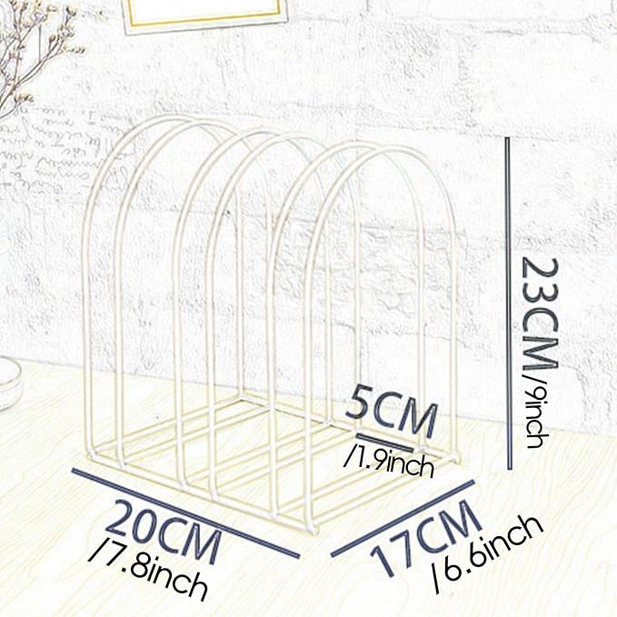 Yajuyi Tabletop Hat Holder Knitted Hat Storage Rack Stylish Multi Grid Decoration Metal Swim Cap Hanger Hat Display Stand for Home, White