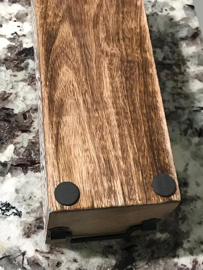 Wooden Utensil Caddy for Kitchen Countertop 3-Slot , Multi-Purpose Wooden Desk Organizer Work Desk, Bathroom, Cutlery Caddy, Office Supplies Organizer – 11 X 4.5 Inches