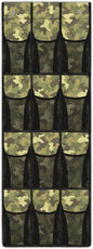 Over the Door Shoe Organizer 12 Large Pockets Green Camouflage Hanging Shoe Organizer for Closet Sturdy Oxford Fabric Door Shoe Organizer
