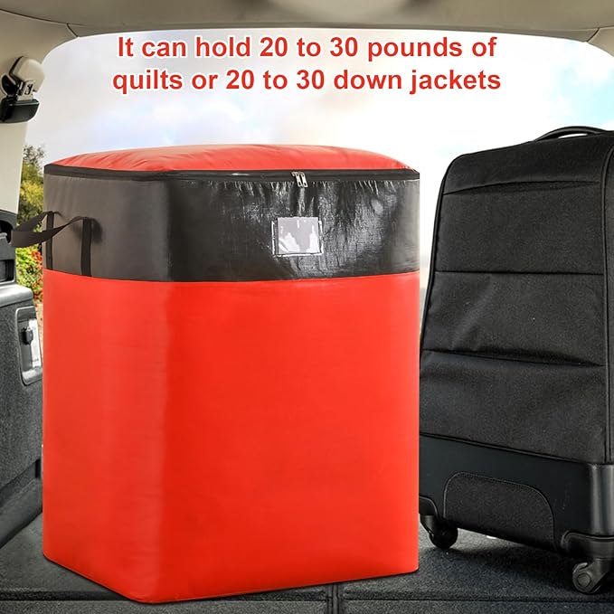 Upgrade Moving Bags Heavy Duty Extra Large,Heavy-Duty Storage Bags – Alternative to Moving Boxes, Plastic Storage Bins, Mattress Bags for Moving & College Essentials (red, 180L)