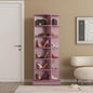 Rotating Shoe Rack Tower, 6-Tier Spinning Shoe Rack, Free Standing 360° Revolving Shoe Organizer Rotating Vertical Shoe Rack Can Hold 24 Pairs of Shoes for Entryway Living Room Hallway