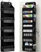 Over The Door Storage Organizer, RV Bathroom Organizer, Over The Door Organizer Camper Storage and Organization, 5 Shelf Hanging Over Door Organizer for Camper, Bathroom, Bedroom, Closet-Black