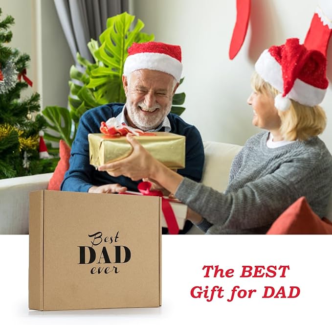 Birthday Gifts Ideas for Dad from Daughter Son,Wooden Hat Holder Display Stand,Hat Rack for Baseball Caps,Best Dad Ever Home Office Organizer Decoration Gifts for Christmas Retirement Fathers Day
