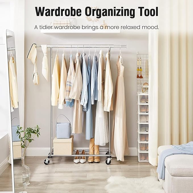 Jiang&Rong 50 Pack Non Slip Rubber Coated Metal Hangers, Wire Coat Hangers, Space Saving Thin Design for Clothes, Sweaters, Shirts & Pants - White