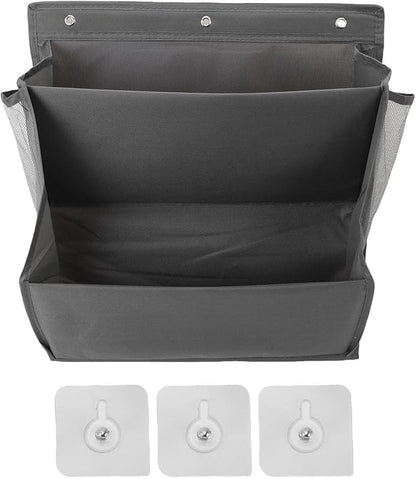 Diydeg Shoe Holder, 2 Tier Hanging Shoes Rack Wall Mounted Hanging Organizer Door Shoe Hangers with Adhesive Hooks, Hanging Shoe Organizers for Closet (Grey)