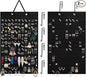 Earring Organizer Hanging Earring Holder, Holds Up To 330 Pairs, Soft Felt Wall Mount Earring Display Holder Stud Earrings Organizer for Women Girls - 2 Pack (Include Metal Hook and Rope)