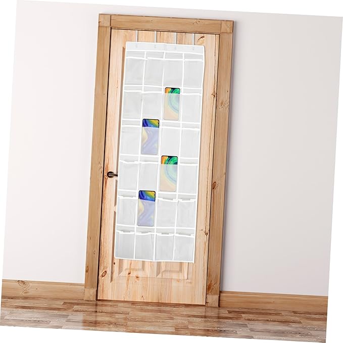 24-Cell Over-Door Hanging Storage Bag for Shoes Keys and Small Items Wall-Mounted Organizer Pouch Sturdy Fabric for Home Decoration and Organization