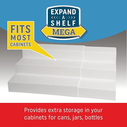 Dial Industries 3 Tier Adjustable Canned Goods Shelves for Kitchen Cabinet and Pantry Organization, Mega
