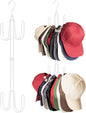 NANATI Hat Hangers for Closet, 1 Pack Stainless Steel Hat Organizer, Hat Racks for Baseball Caps, Cap Organizer for Baseball Caps, White