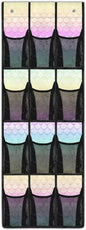 Mermaid 12 Pocket Over the Door Shoe Organizer,Reusable Breathable Large Mesh Bag Men's & Women's Sneaker Organizer,Shoe Organizer for Kids,Hanging Shoe Storage Hanging Bag