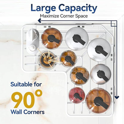 YASONIC Shower Caddy Corner, 2-Pack Adhesive Rustproof Stainless Steel Shower Shelves with Soap Holder, No Drilling Shower Organizer Corner for Dorm, Renters Bathroom White