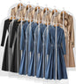 55" All Clear Garment Bags for Hanging Clothes, 12 Packs Dress Bags for Gowns, Plastic Waterproof Garment Covers with Zipper for Long Coats, Dresses, Trench (Set of 12)