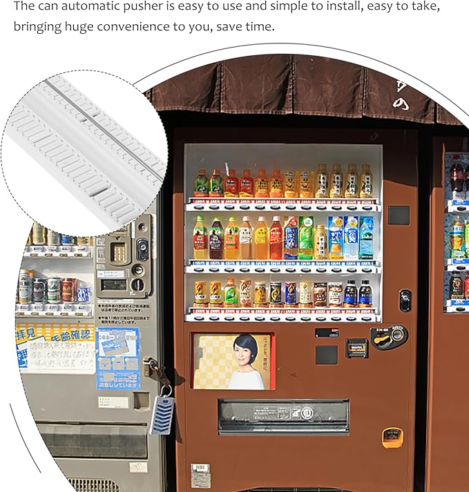 Unomor Beverage Dispenser Fridge Organizer Abs Plastic Drink Pusher for Coolers
