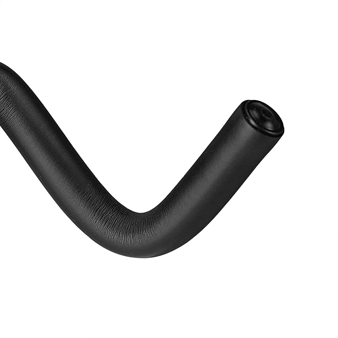 Relaxdays Bicycle Wall Mount, Foldable, Garage & Basement, Load Capacity 30 kg, H x W x D: 18 x 27 x 36 cm, Bicycle Holder, Black