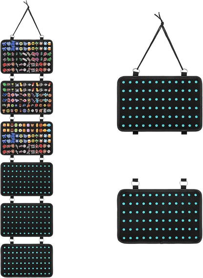 JUXYES Shoe Charms Organizer Wall Hanging Collection Holder, 6 Loose-leaf Board Pieces Croc Shoe Charms Display Hanging Decoration Croc Charms Collection Storage Organizer, JXY-20230123-02